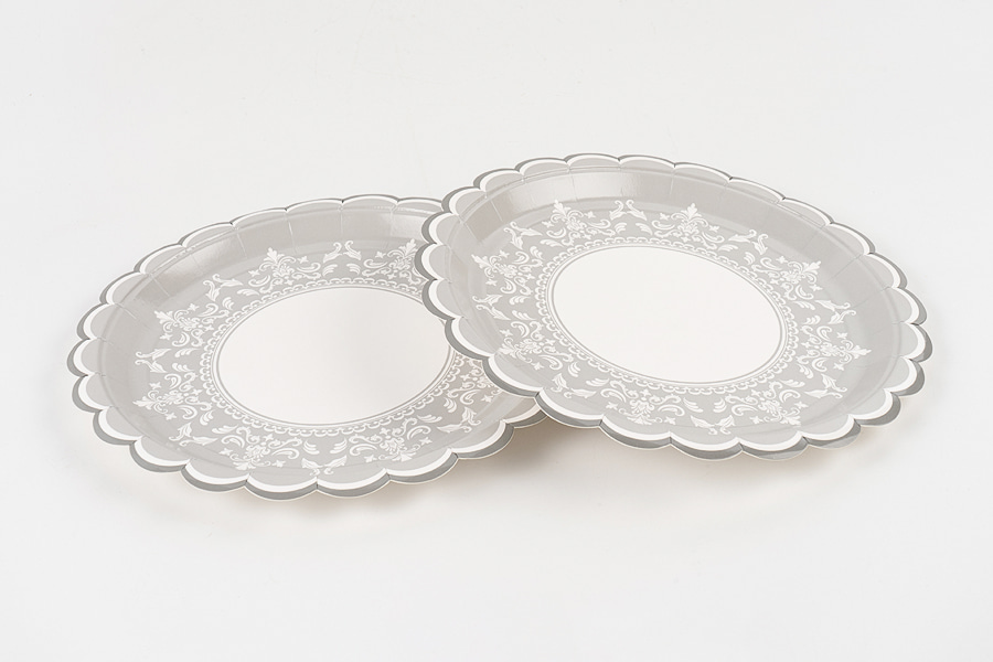 Pratos de papel em forma de flor Pratos de papel em forma de flor